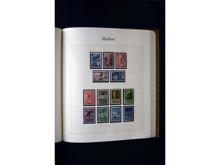 1858/1959, postfrische, ungebrauchte und gestempelte Sammlung mit u.a. Mi.-Nr. 390-91 C, 400Bb, 527, Bl.11A+B, 1527-34 etc., 
