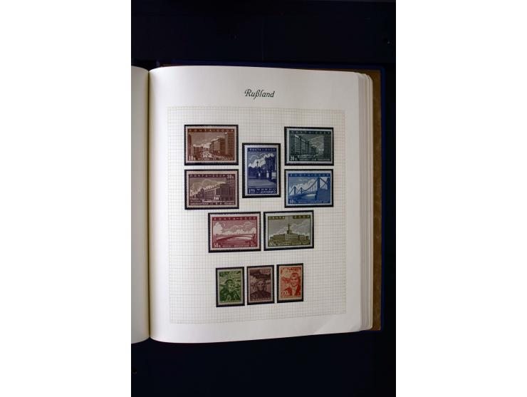 1858/1959, postfrische, ungebrauchte und gestempelte Sammlung mit u.a. Mi.-Nr. 390-91 C, 400Bb, 527, Bl.11A+B, 1527-34 etc., 