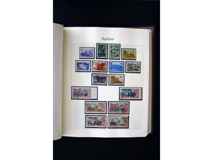 1858/1959, postfrische, ungebrauchte und gestempelte Sammlung mit u.a. Mi.-Nr. 390-91 C, 400Bb, 527, Bl.11A+B, 1527-34 etc., 