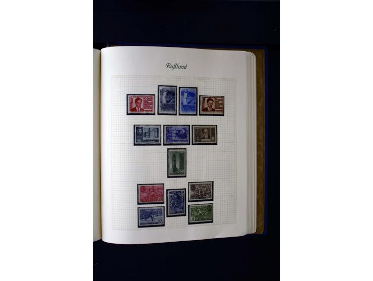 1858/1959, postfrische, ungebrauchte und gestempelte Sammlung mit u.a. Mi.-Nr. 390-91 C, 400Bb, 527, Bl.11A+B, 1527-34 etc., 