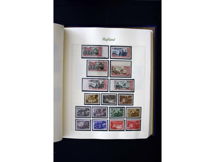1858/1959, postfrische, ungebrauchte und gestempelte Sammlung mit u.a. Mi.-Nr. 390-91 C, 400Bb, 527, Bl.11A+B, 1527-34 etc., 