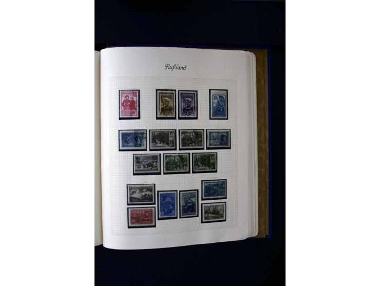 1858/1959, postfrische, ungebrauchte und gestempelte Sammlung mit u.a. Mi.-Nr. 390-91 C, 400Bb, 527, Bl.11A+B, 1527-34 etc., 