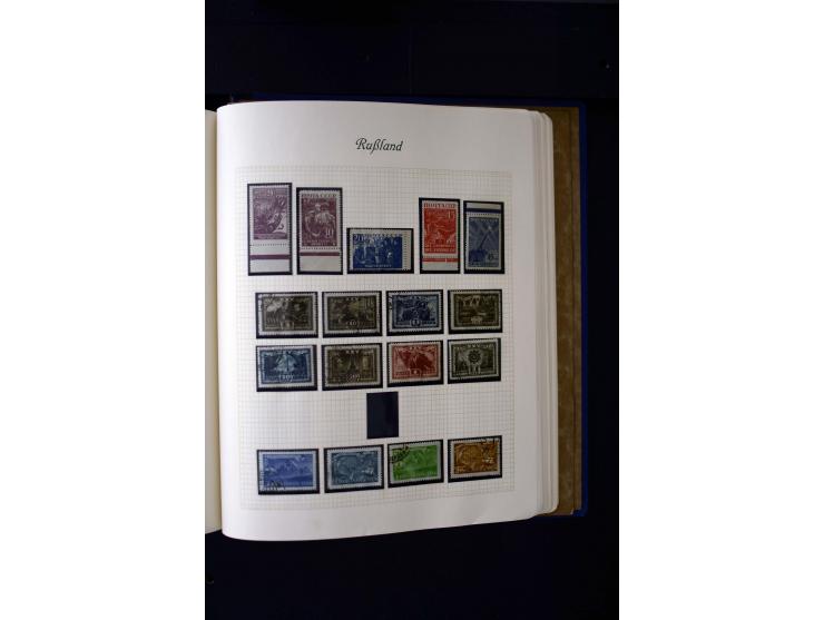 1858/1959, postfrische, ungebrauchte und gestempelte Sammlung mit u.a. Mi.-Nr. 390-91 C, 400Bb, 527, Bl.11A+B, 1527-34 etc., 