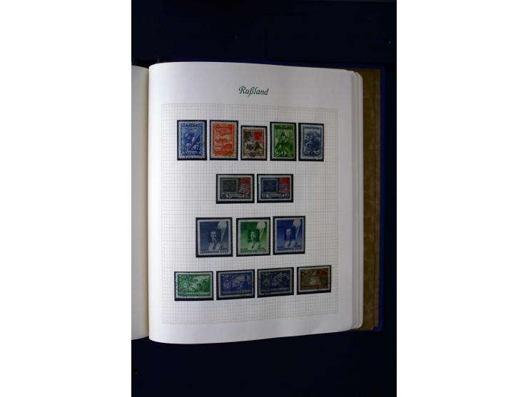 1858/1959, postfrische, ungebrauchte und gestempelte Sammlung mit u.a. Mi.-Nr. 390-91 C, 400Bb, 527, Bl.11A+B, 1527-34 etc., 