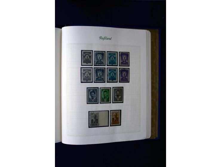 1858/1959, postfrische, ungebrauchte und gestempelte Sammlung mit u.a. Mi.-Nr. 390-91 C, 400Bb, 527, Bl.11A+B, 1527-34 etc., 