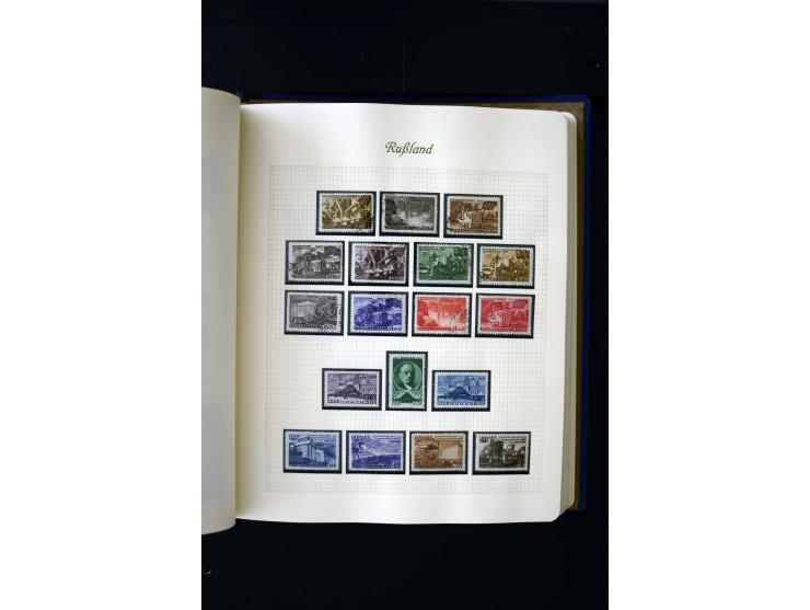1858/1959, postfrische, ungebrauchte und gestempelte Sammlung mit u.a. Mi.-Nr. 390-91 C, 400Bb, 527, Bl.11A+B, 1527-34 etc., 