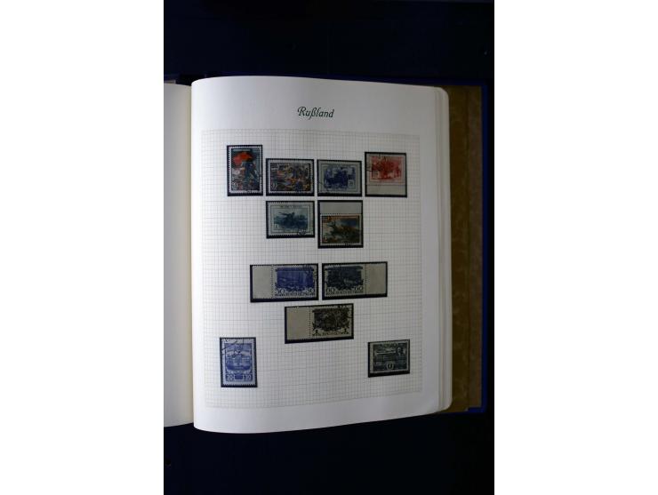1858/1959, postfrische, ungebrauchte und gestempelte Sammlung mit u.a. Mi.-Nr. 390-91 C, 400Bb, 527, Bl.11A+B, 1527-34 etc., 