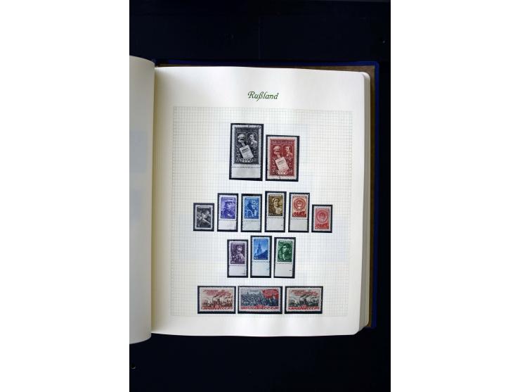 1858/1959, postfrische, ungebrauchte und gestempelte Sammlung mit u.a. Mi.-Nr. 390-91 C, 400Bb, 527, Bl.11A+B, 1527-34 etc., 