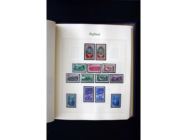 1858/1959, postfrische, ungebrauchte und gestempelte Sammlung mit u.a. Mi.-Nr. 390-91 C, 400Bb, 527, Bl.11A+B, 1527-34 etc., 
