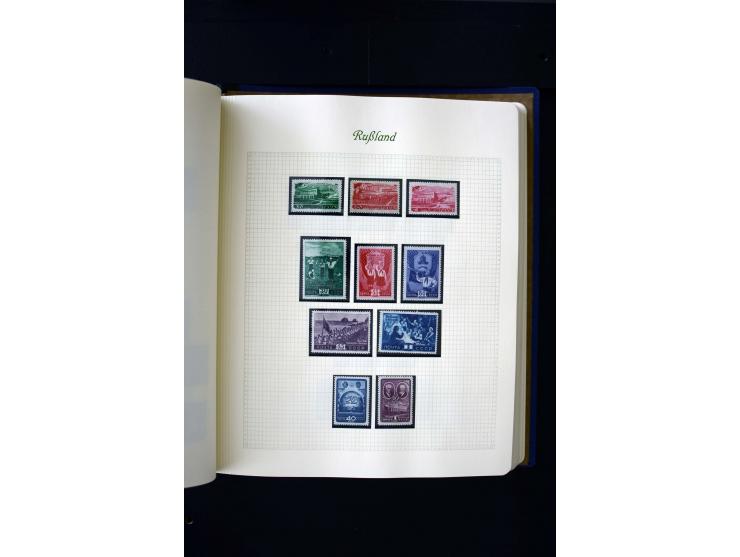 1858/1959, postfrische, ungebrauchte und gestempelte Sammlung mit u.a. Mi.-Nr. 390-91 C, 400Bb, 527, Bl.11A+B, 1527-34 etc., 