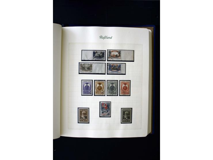 1858/1959, postfrische, ungebrauchte und gestempelte Sammlung mit u.a. Mi.-Nr. 390-91 C, 400Bb, 527, Bl.11A+B, 1527-34 etc., 