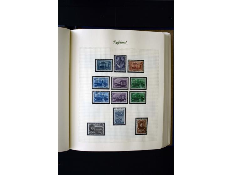 1858/1959, postfrische, ungebrauchte und gestempelte Sammlung mit u.a. Mi.-Nr. 390-91 C, 400Bb, 527, Bl.11A+B, 1527-34 etc., 