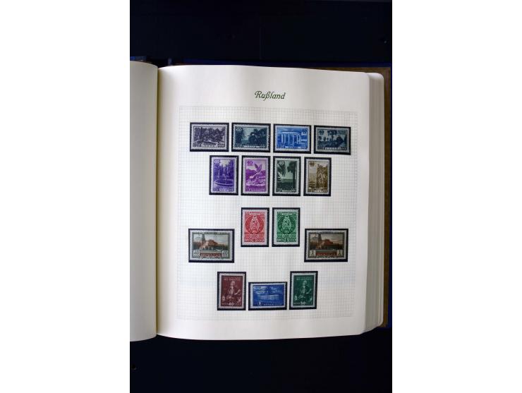 1858/1959, postfrische, ungebrauchte und gestempelte Sammlung mit u.a. Mi.-Nr. 390-91 C, 400Bb, 527, Bl.11A+B, 1527-34 etc., 