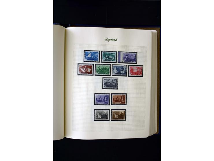 1858/1959, postfrische, ungebrauchte und gestempelte Sammlung mit u.a. Mi.-Nr. 390-91 C, 400Bb, 527, Bl.11A+B, 1527-34 etc., 