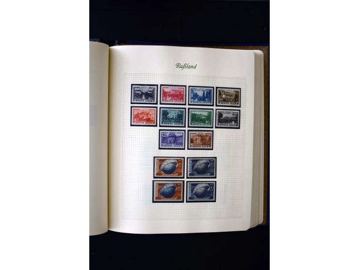 1858/1959, postfrische, ungebrauchte und gestempelte Sammlung mit u.a. Mi.-Nr. 390-91 C, 400Bb, 527, Bl.11A+B, 1527-34 etc., 