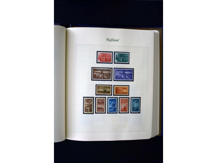 1858/1959, postfrische, ungebrauchte und gestempelte Sammlung mit u.a. Mi.-Nr. 390-91 C, 400Bb, 527, Bl.11A+B, 1527-34 etc., 