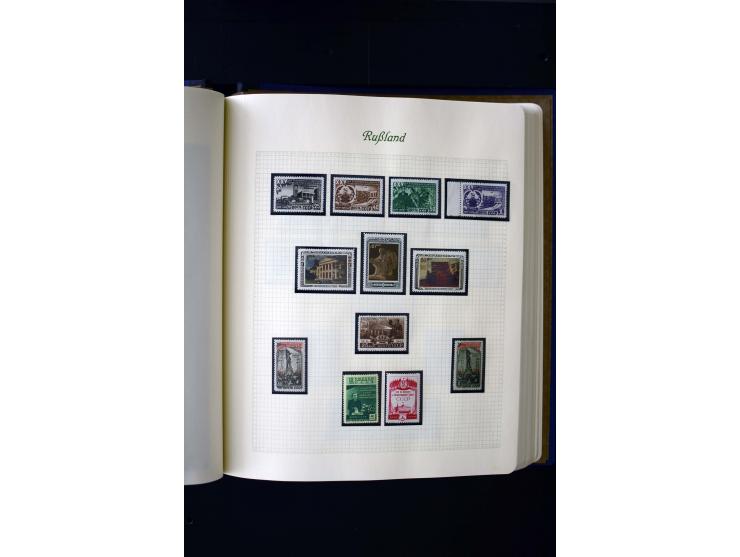 1858/1959, postfrische, ungebrauchte und gestempelte Sammlung mit u.a. Mi.-Nr. 390-91 C, 400Bb, 527, Bl.11A+B, 1527-34 etc., 