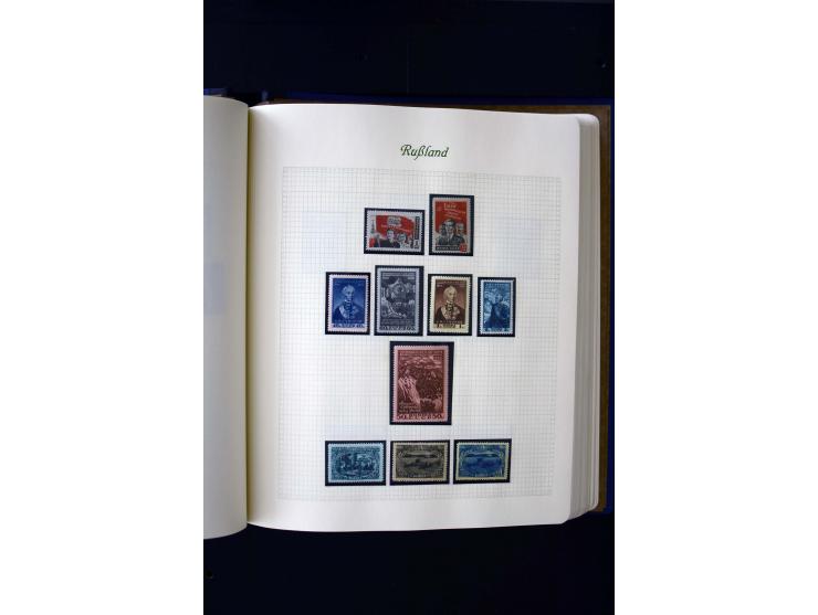 1858/1959, postfrische, ungebrauchte und gestempelte Sammlung mit u.a. Mi.-Nr. 390-91 C, 400Bb, 527, Bl.11A+B, 1527-34 etc., 