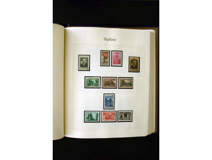 1858/1959, postfrische, ungebrauchte und gestempelte Sammlung mit u.a. Mi.-Nr. 390-91 C, 400Bb, 527, Bl.11A+B, 1527-34 etc., 