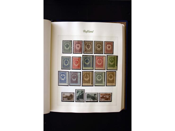1858/1959, postfrische, ungebrauchte und gestempelte Sammlung mit u.a. Mi.-Nr. 390-91 C, 400Bb, 527, Bl.11A+B, 1527-34 etc., 