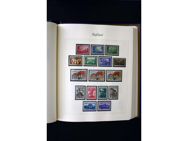 1858/1959, postfrische, ungebrauchte und gestempelte Sammlung mit u.a. Mi.-Nr. 390-91 C, 400Bb, 527, Bl.11A+B, 1527-34 etc., 