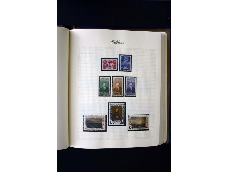 1858/1959, postfrische, ungebrauchte und gestempelte Sammlung mit u.a. Mi.-Nr. 390-91 C, 400Bb, 527, Bl.11A+B, 1527-34 etc., 