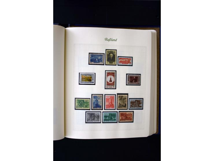 1858/1959, postfrische, ungebrauchte und gestempelte Sammlung mit u.a. Mi.-Nr. 390-91 C, 400Bb, 527, Bl.11A+B, 1527-34 etc., 
