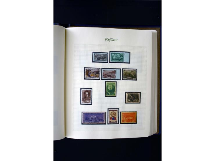 1858/1959, postfrische, ungebrauchte und gestempelte Sammlung mit u.a. Mi.-Nr. 390-91 C, 400Bb, 527, Bl.11A+B, 1527-34 etc., 