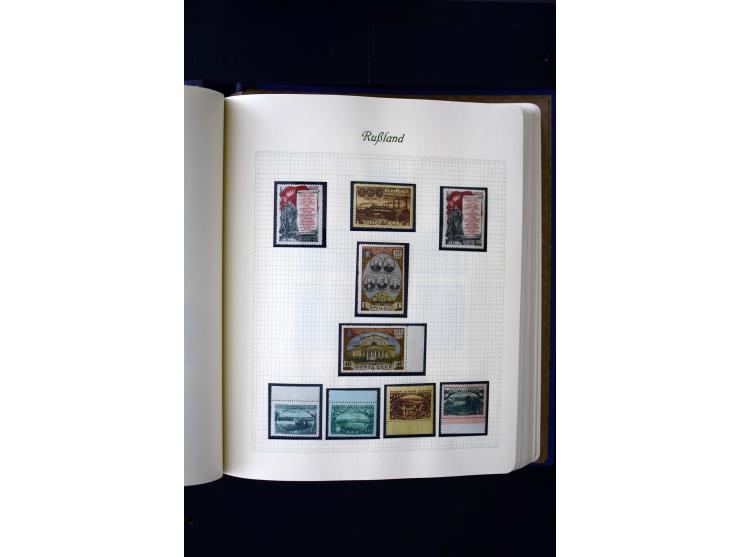 1858/1959, postfrische, ungebrauchte und gestempelte Sammlung mit u.a. Mi.-Nr. 390-91 C, 400Bb, 527, Bl.11A+B, 1527-34 etc., 