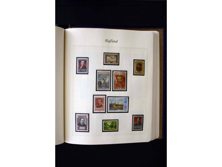 1858/1959, postfrische, ungebrauchte und gestempelte Sammlung mit u.a. Mi.-Nr. 390-91 C, 400Bb, 527, Bl.11A+B, 1527-34 etc., 