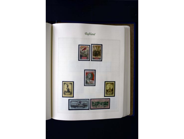 1858/1959, postfrische, ungebrauchte und gestempelte Sammlung mit u.a. Mi.-Nr. 390-91 C, 400Bb, 527, Bl.11A+B, 1527-34 etc., 