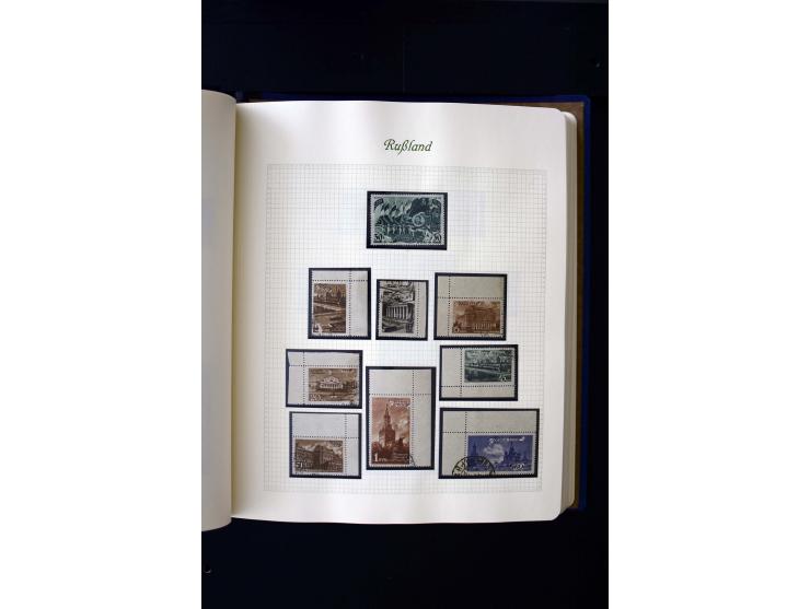 1858/1959, postfrische, ungebrauchte und gestempelte Sammlung mit u.a. Mi.-Nr. 390-91 C, 400Bb, 527, Bl.11A+B, 1527-34 etc., 