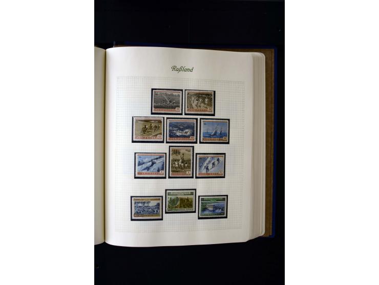 1858/1959, postfrische, ungebrauchte und gestempelte Sammlung mit u.a. Mi.-Nr. 390-91 C, 400Bb, 527, Bl.11A+B, 1527-34 etc., 
