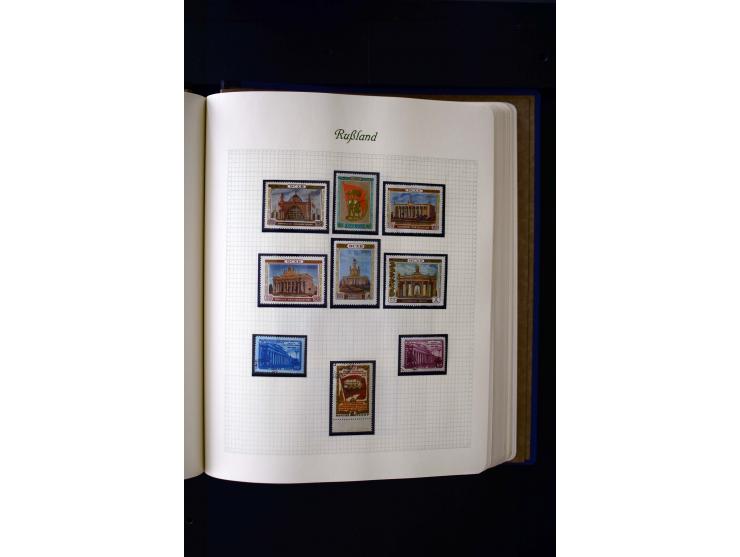 1858/1959, postfrische, ungebrauchte und gestempelte Sammlung mit u.a. Mi.-Nr. 390-91 C, 400Bb, 527, Bl.11A+B, 1527-34 etc., 