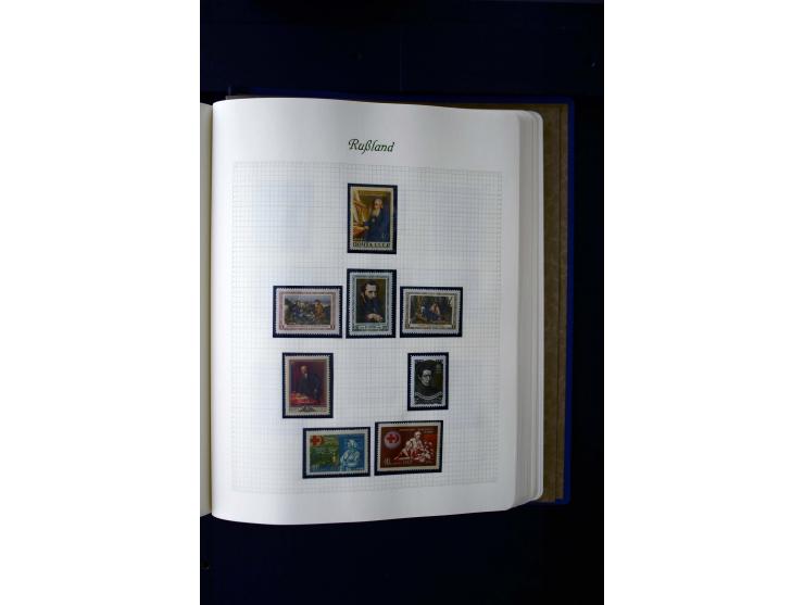 1858/1959, postfrische, ungebrauchte und gestempelte Sammlung mit u.a. Mi.-Nr. 390-91 C, 400Bb, 527, Bl.11A+B, 1527-34 etc., 