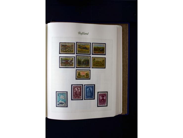 1858/1959, postfrische, ungebrauchte und gestempelte Sammlung mit u.a. Mi.-Nr. 390-91 C, 400Bb, 527, Bl.11A+B, 1527-34 etc., 