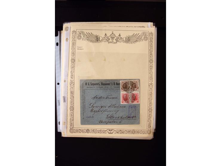 STUMME KRIEGSSTEMPEL: 1914/17, umfangreiche Sammlung von übe 1100 Marken/Briefstücken und Briefen/Karten, dabei viele veschie