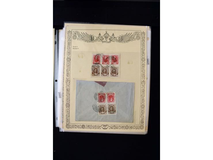 STUMME KRIEGSSTEMPEL: 1914/17, umfangreiche Sammlung von übe 1100 Marken/Briefstücken und Briefen/Karten, dabei viele veschie