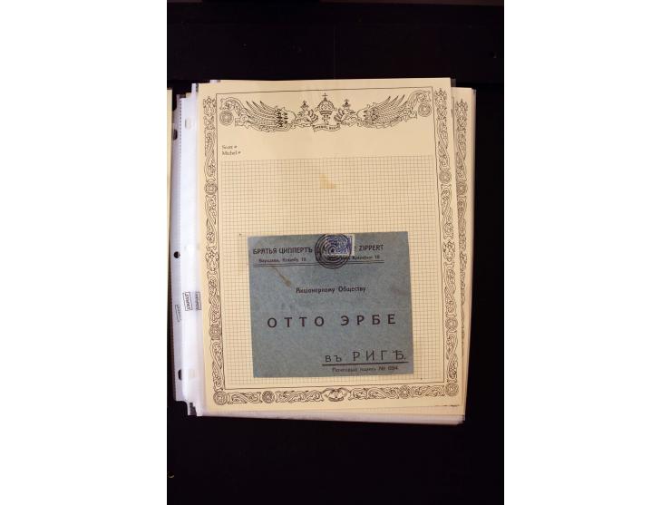 STUMME KRIEGSSTEMPEL: 1914/17, umfangreiche Sammlung von übe 1100 Marken/Briefstücken und Briefen/Karten, dabei viele veschie