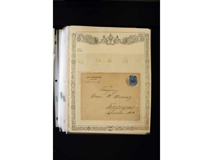 STUMME KRIEGSSTEMPEL: 1914/17, umfangreiche Sammlung von übe 1100 Marken/Briefstücken und Briefen/Karten, dabei viele veschie