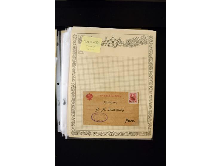 STUMME KRIEGSSTEMPEL: 1914/17, umfangreiche Sammlung von übe 1100 Marken/Briefstücken und Briefen/Karten, dabei viele veschie
