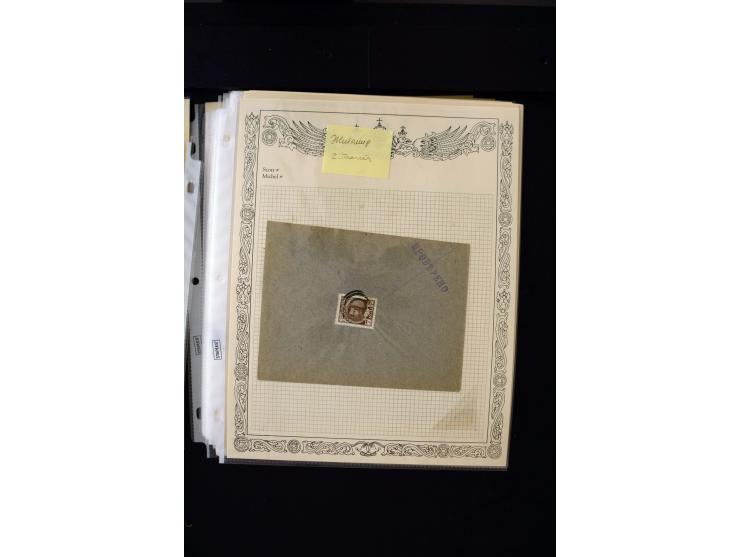 STUMME KRIEGSSTEMPEL: 1914/17, umfangreiche Sammlung von übe 1100 Marken/Briefstücken und Briefen/Karten, dabei viele veschie