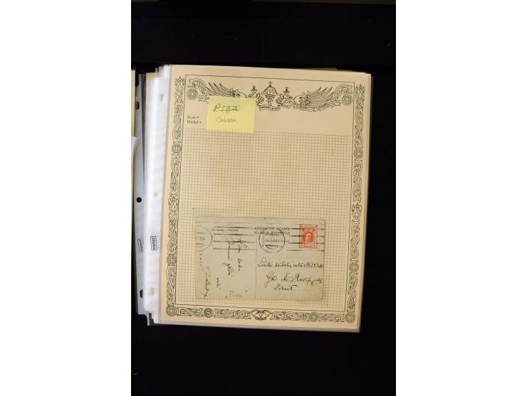 STUMME KRIEGSSTEMPEL: 1914/17, umfangreiche Sammlung von übe 1100 Marken/Briefstücken und Briefen/Karten, dabei viele veschie