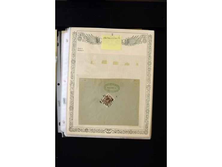 STUMME KRIEGSSTEMPEL: 1914/17, umfangreiche Sammlung von übe 1100 Marken/Briefstücken und Briefen/Karten, dabei viele veschie