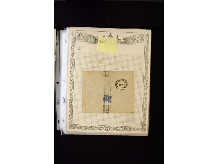 STUMME KRIEGSSTEMPEL: 1914/17, umfangreiche Sammlung von übe 1100 Marken/Briefstücken und Briefen/Karten, dabei viele veschie