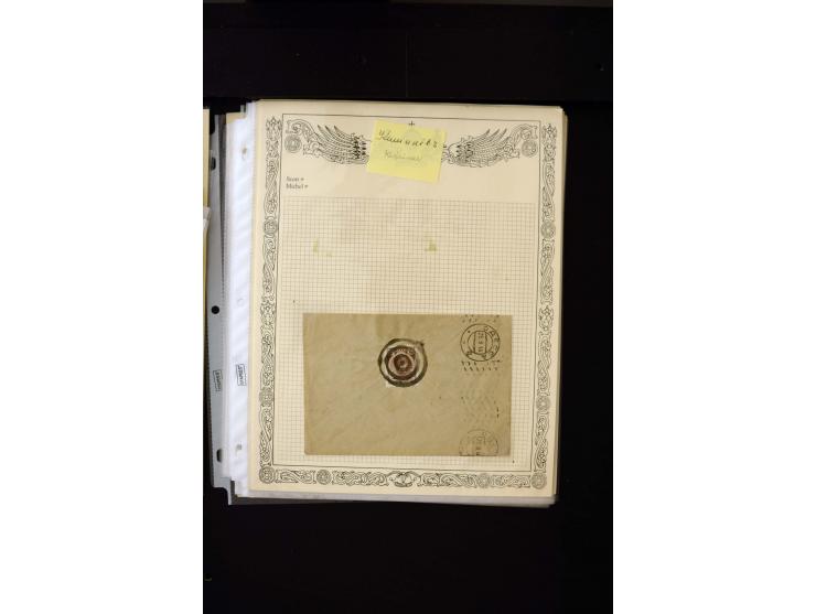 STUMME KRIEGSSTEMPEL: 1914/17, umfangreiche Sammlung von übe 1100 Marken/Briefstücken und Briefen/Karten, dabei viele veschie