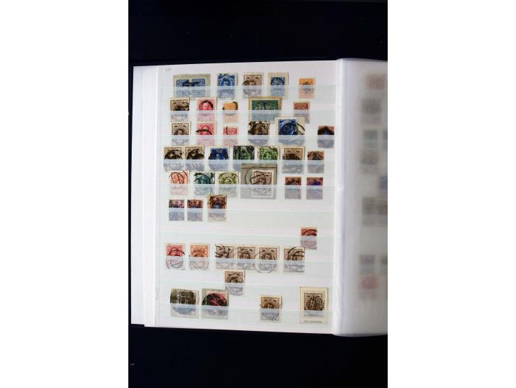 STUMME KRIEGSSTEMPEL: 1914/17, umfangreiche Sammlung von übe 1100 Marken/Briefstücken und Briefen/Karten, dabei viele veschie