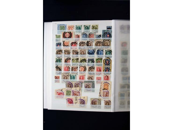 STUMME KRIEGSSTEMPEL: 1914/17, umfangreiche Sammlung von übe 1100 Marken/Briefstücken und Briefen/Karten, dabei viele veschie