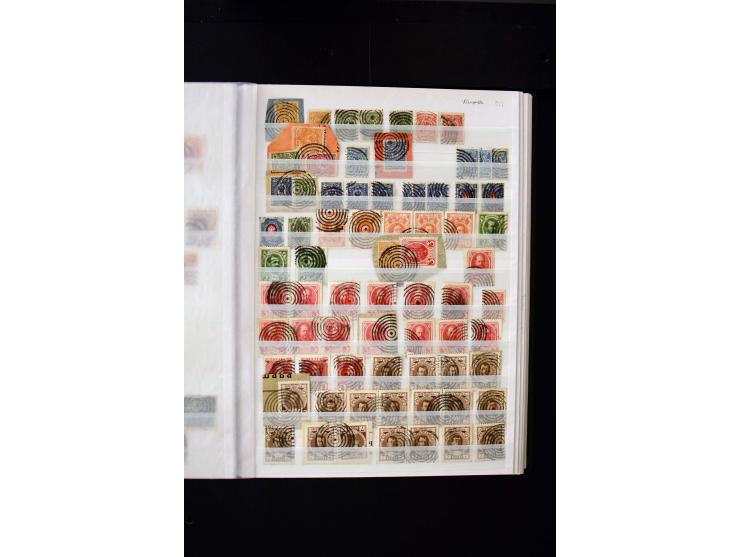 STUMME KRIEGSSTEMPEL: 1914/17, umfangreiche Sammlung von übe 1100 Marken/Briefstücken und Briefen/Karten, dabei viele veschie
