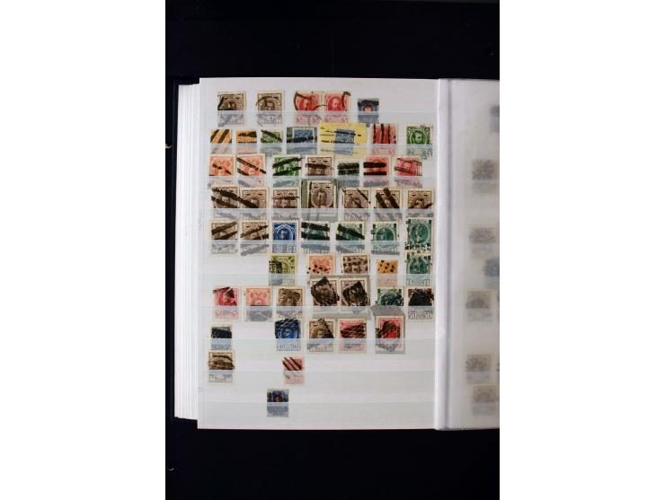 STUMME KRIEGSSTEMPEL: 1914/17, umfangreiche Sammlung von übe 1100 Marken/Briefstücken und Briefen/Karten, dabei viele veschie